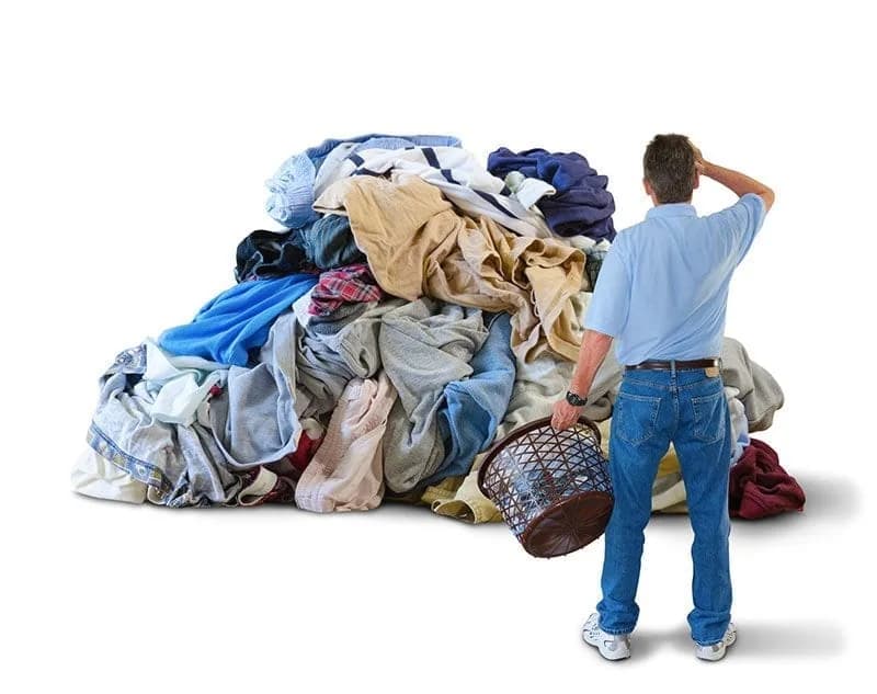 Illustrative image: washing clothes after the beach